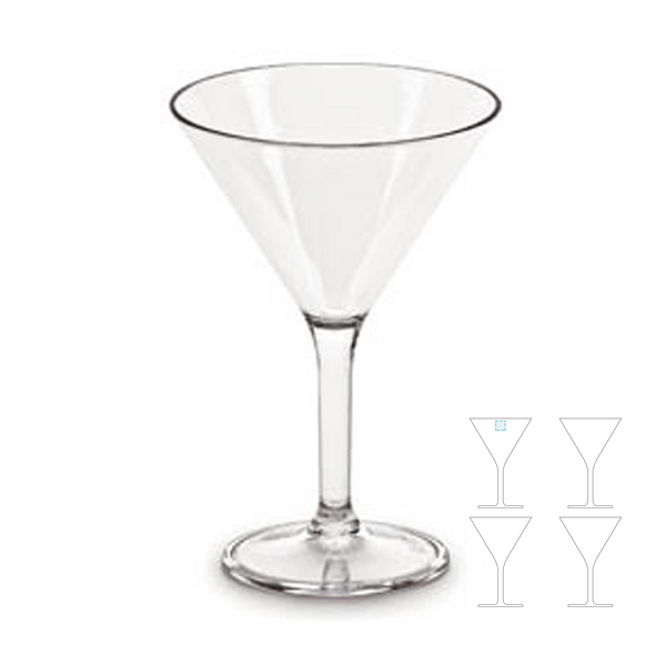 Verres "Martini" Transparent Polycarbonate